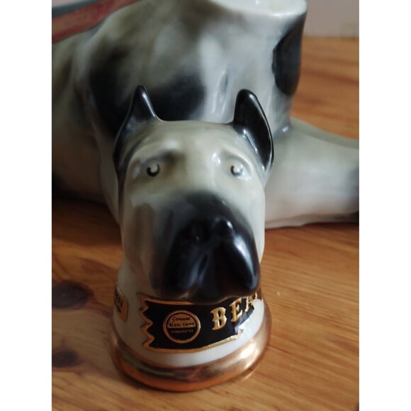 VINTAGE 1976 GREAT DANE DOG JAMES BEAM REGAL CHINA DECANTER BOTTLE ~ EMPTY - Picture 13 of 16